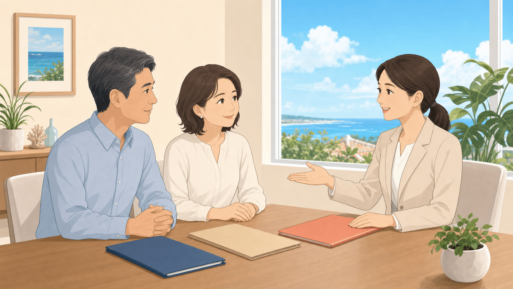 相続手続きの相談を受ける行政書士のイメージ