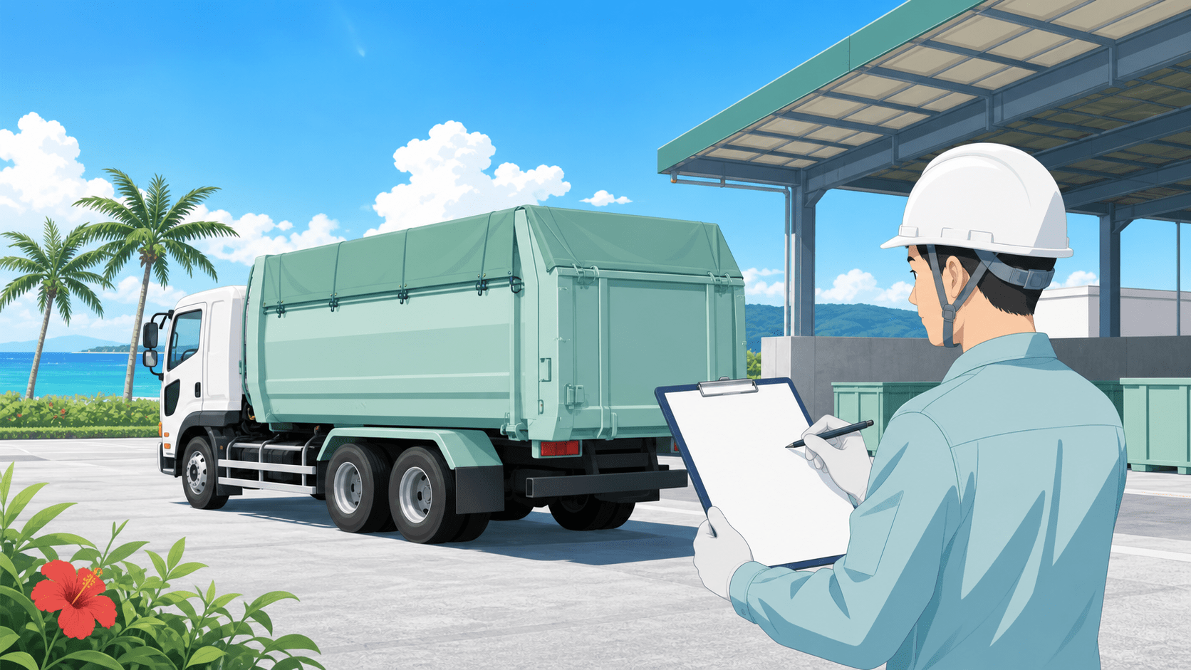 沖縄の産業廃棄物収集運搬のイメージ（許可サポート）