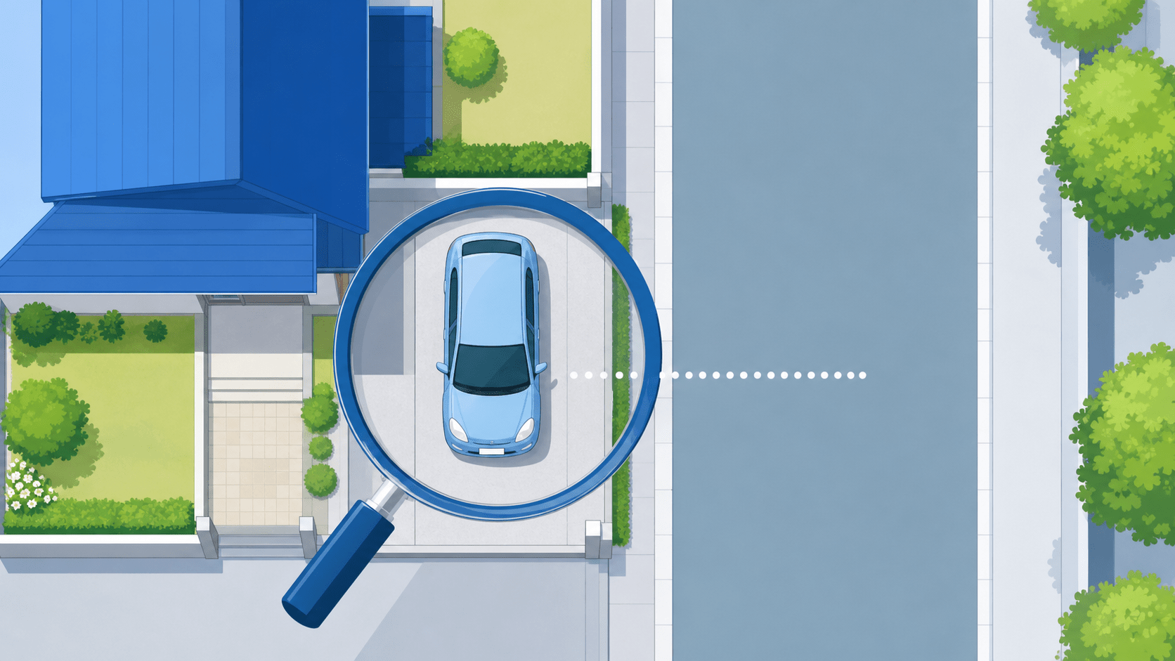 車庫証明（保管場所）のイメージ図