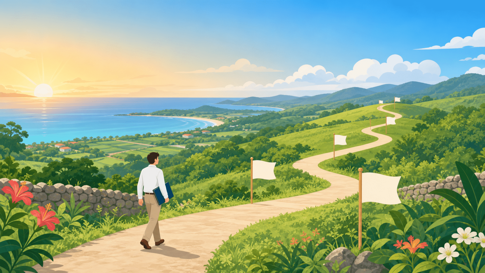 相続手続きの全体像と期限を表したイメージ