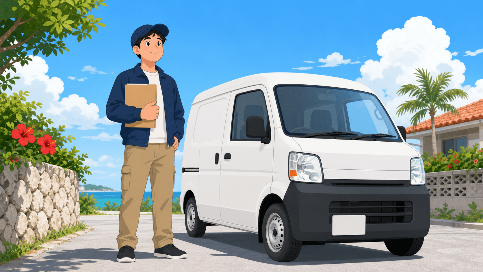 軽貨物運送(黒ナンバー)で開業する個人事業主のイメージ(沖縄)